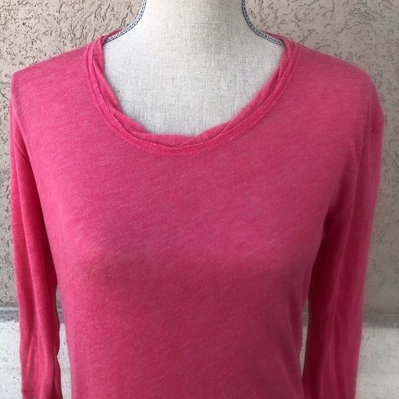 Rag & Bone/JEAN knit Long Sleeve Top Pink - Picture 3 of 8